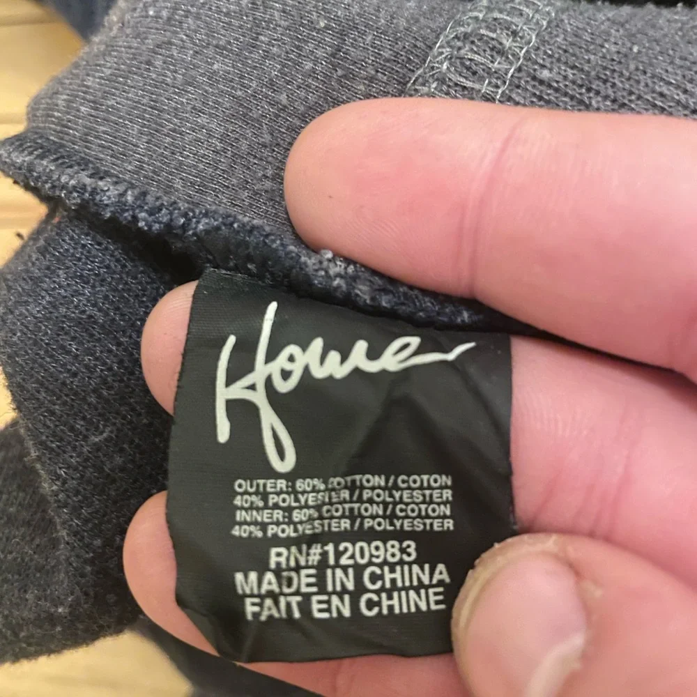 Men’s Navy and Grey Hoodie-Blazer by Howe in Sz L - Picture 8 of 13